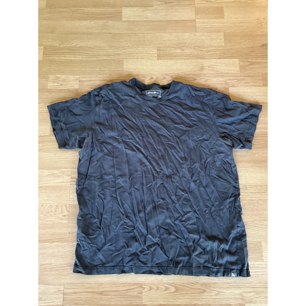 Eddie Bauer Mens XL Blue Short Sleeve Legend Wash T-Shirt Basic Everyday